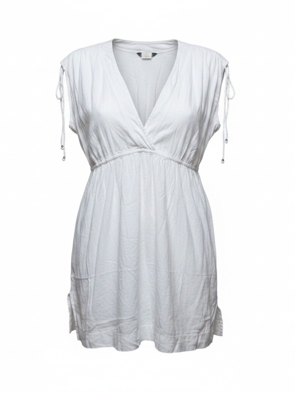 LAUREN RALPH LAUREN | White Farrahâ Cotton Swim Cover-Up Dress Flawed | XL